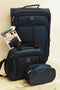 $300 New TAG Daytona 3 Piece Set Travel Suitcase Carry On Spinner Luggage Blue
