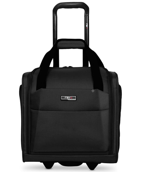 $140 NEW Revo Airborne Under-Set Carry-On Wheeled Suitcase Gray Luggage Bag