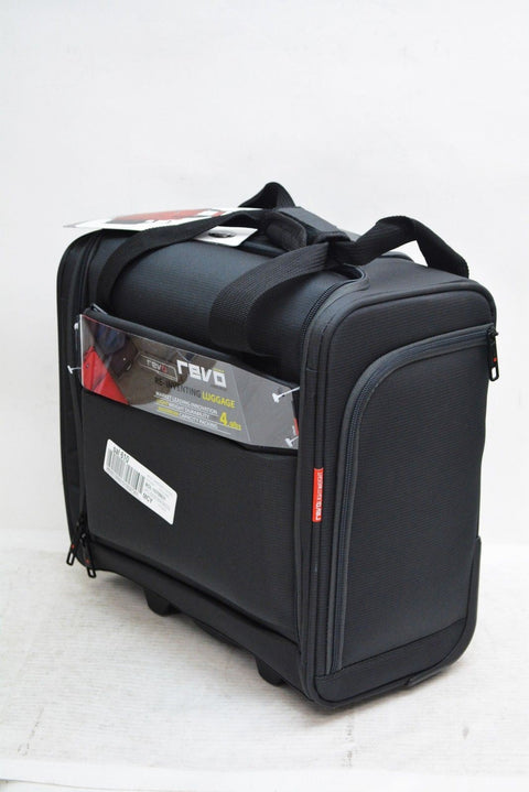 $140 NEW Revo Airborne Under-Set Carry-On Wheeled Suitcase Gray Luggage Bag