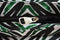 $180 Steve Madden Patterned 16" Green Printed Tribal Metro Tote Travel Bag Large - evorr.com