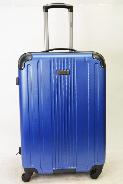 $380 Kenneth Cole Reaction South Street 24" Hard Shell Spinner Luggage Blue