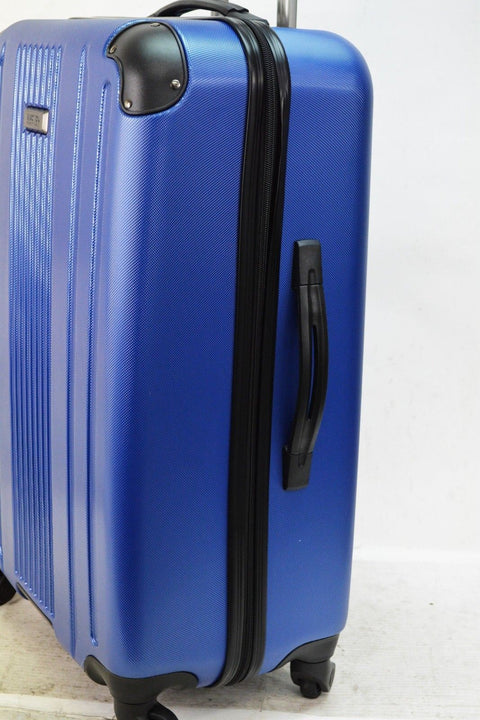 $380 Kenneth Cole Reaction South Street 24" Hard case Spinner Luggage Blue