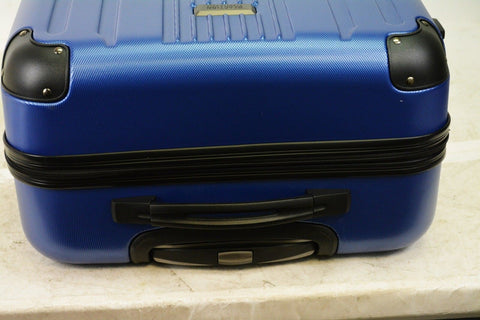 $380 Kenneth Cole Reaction South Street 24" Hard Shell Spinner Luggage Blue