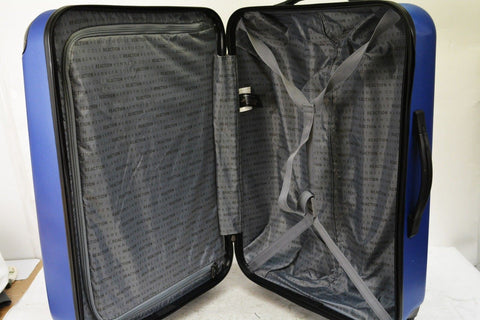 $380 Kenneth Cole Reaction South Street 24" Hard Shell Spinner Luggage Blue