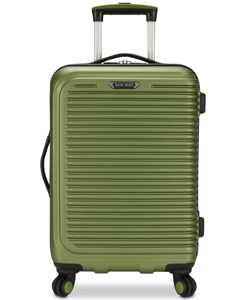 $260 Travel Select Savannah 20" Hard Case 8 Spinner Carry On Luggage Suitcase