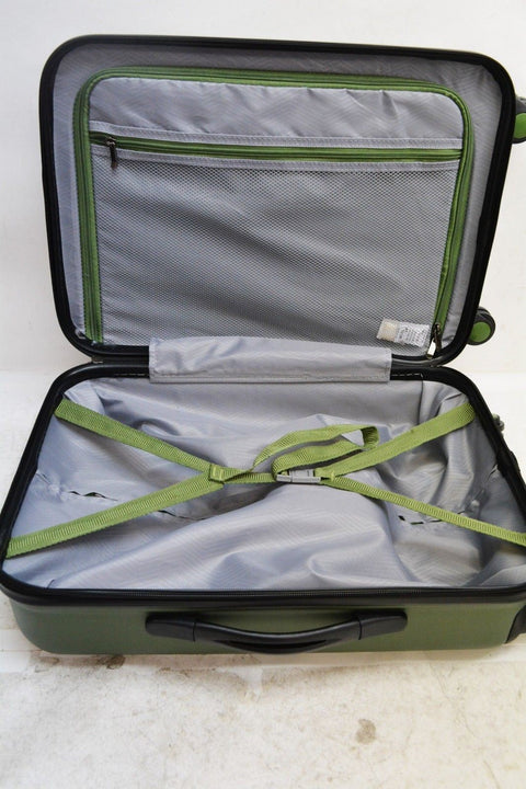 $260 Travel Select Savannah 20" Hard Case 8 Spinner Carry On Luggage Suitcase