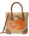 Michael kors Women's Malibu Medium Straw Messenger Crossbody Shoulder Bag