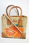 Michael kors Women's Malibu Medium Straw Messenger Crossbody Shoulder Bag