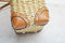 Michael kors Women's Malibu Medium Straw Messenger Crossbody Shoulder Bag