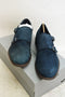 New Kenneth Cole Reaction Men Blue Monk-Strap Loafer Suede Shoes Size US 10.5 M - evorr.com