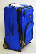 $200 Delsey OPTI-MAX 21" Expandable 2 Wheeled Carry On Suitcase Luggage Blue