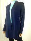 $189 Charter Club Women's Navy 100% Cashmere Wool Front-Open Cardigan Sweater L - evorr.com