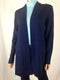 $189 Charter Club Women's Navy 100% Cashmere Wool Front-Open Cardigan Sweater L - evorr.com