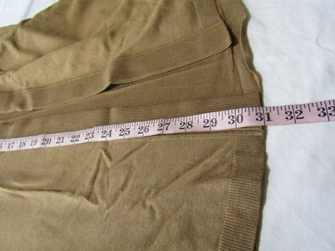 Charter Club Women Long-Sleeve Open-Front Cardigan Knitted Salty Nut Top XXL 2XL