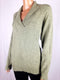 New Karen Scott Women's Long Sleeve Shawl Collar Green Pullover Sweater Size L
