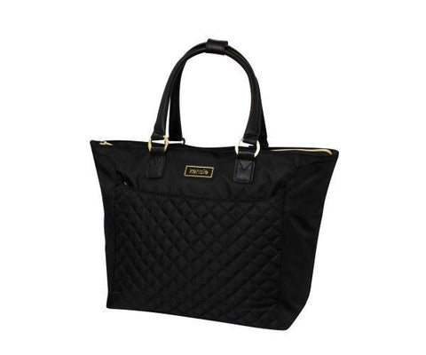 $160 Kensie Women's 14'' Fashion Tote Laptop Bag Black Gold Quilted Shoulder Bag
