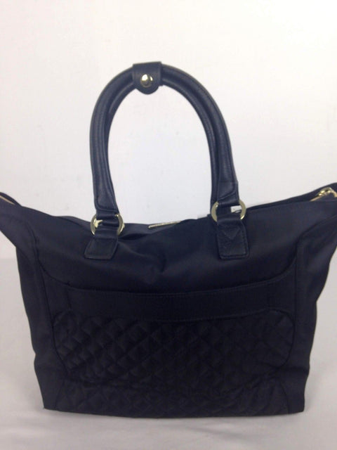 $160 Kensie Women's 14'' Fashion Tote Laptop Bag Black Gold Quilted Shoulder Bag