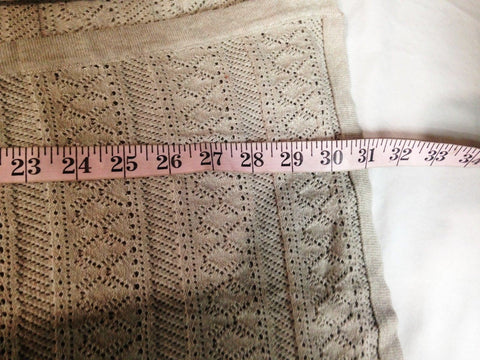 Style&Co. Women Long Sleeve Front Open Bell-Sleeve Cardigan Sweater Pointelle XL - evorr.com