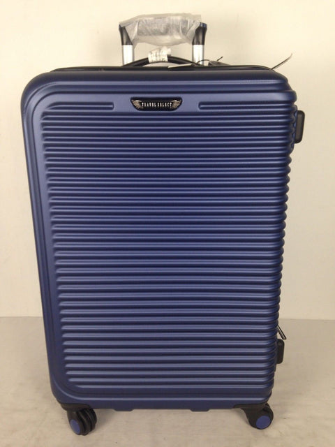 $360 NEW Travel Select Savannah 24" Hardside Spinner Luggage Suitcase Blue Bag