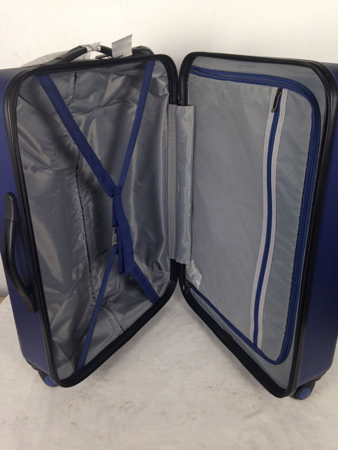$360 NEW Travel Select Savannah 24" Hardside Spinner Luggage Suitcase Blue Bag