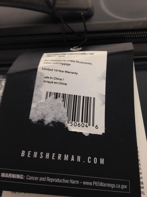 $260 New Ben Sherman Nottingham 28" Lightweight Hard Spinner Suitcase Luggage