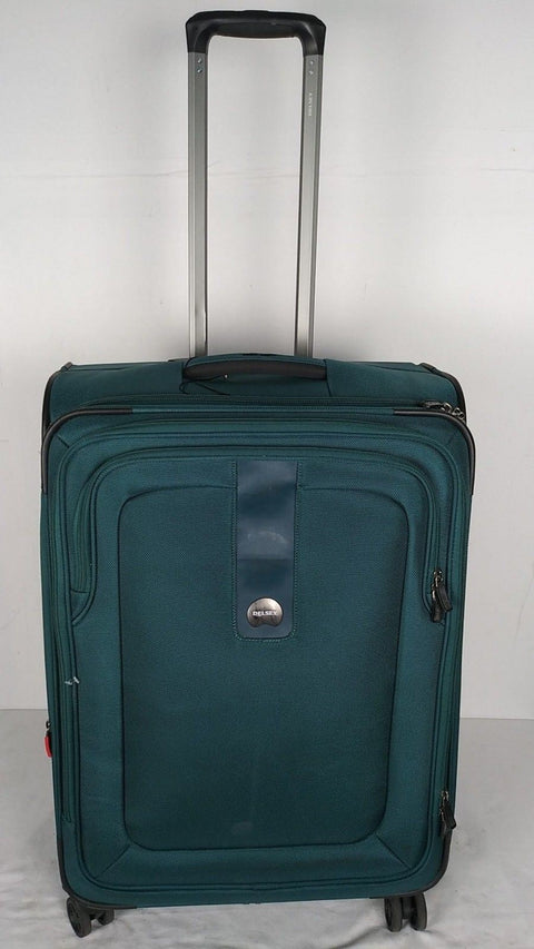 $360 DELSEY Helium Breeze 6.0 25" Soft Expandable Spinner Suitcase Luggage Green