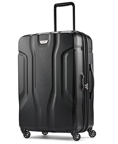 $340 Samsonite Spin Tech 3.0 25" Expandable Spinner Suitcase Luggage Hard Black