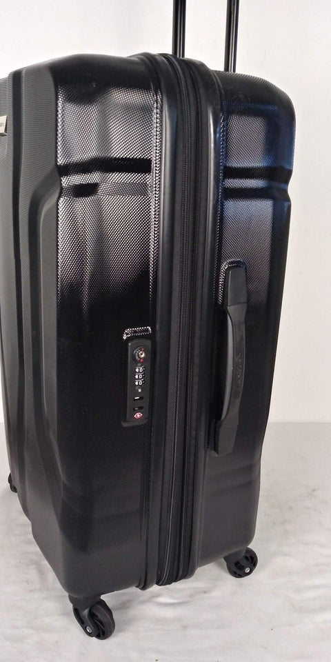 $340 Samsonite Spin Tech 3.0 25" Expandable Spinner Suitcase Luggage Hard Black