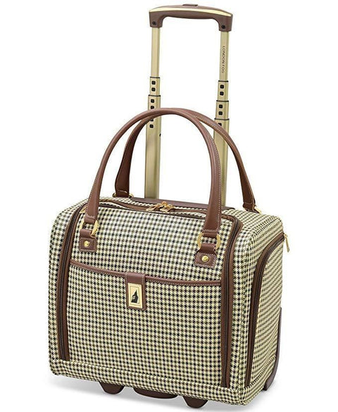 $240 London Fog Oxford Hyperlight 15" Wheeled Under-Seat Carry On Bag Check
