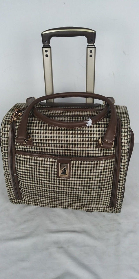 $240 London Fog Oxford Hyperlight 15" Wheeled Under-Seat Carry On Bag Check