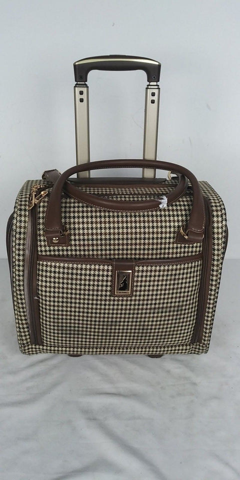 $240 London Fog Oxford Hyperlight 15" Wheeled Under-Seat Carry On Bag Check