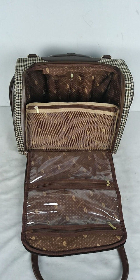 $240 London Fog Oxford Hyperlight 15" Wheeled Under-Seat Carry On Bag Check