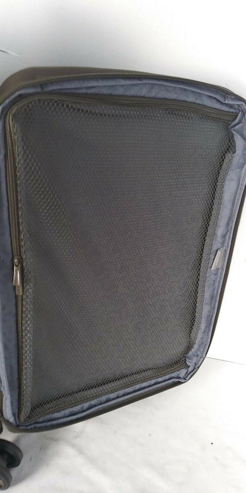 $260 Delsey Helium 360 21" Expandable Spinner Carry-On Suitcase Luggage Olive