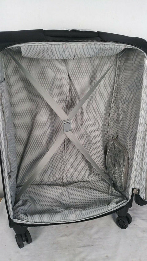 $360 DELSEY Helium Breeze 6.0 25" Soft Expandable Spinner Suitcase Luggage Black