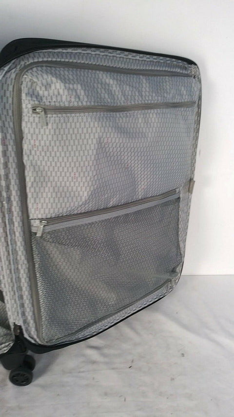 $360 DELSEY Helium Breeze 6.0 25" Soft Expandable Spinner Suitcase Luggage Black