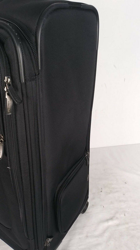 $360 DELSEY Helium Breeze 6.0 25" Soft Expandable Spinner Suitcase Luggage Black