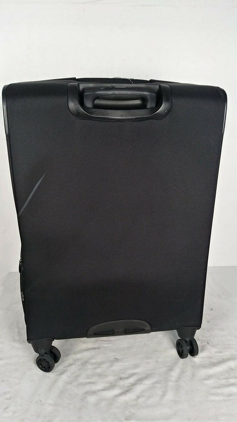 $360 DELSEY Helium Breeze 6.0 25" Soft Expandable Spinner Suitcase Luggage Black