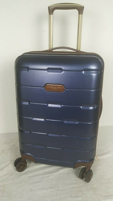 $200 London Fog Brentwood 20" Hard Spinner Suitcase Luggage Carry On Expandable