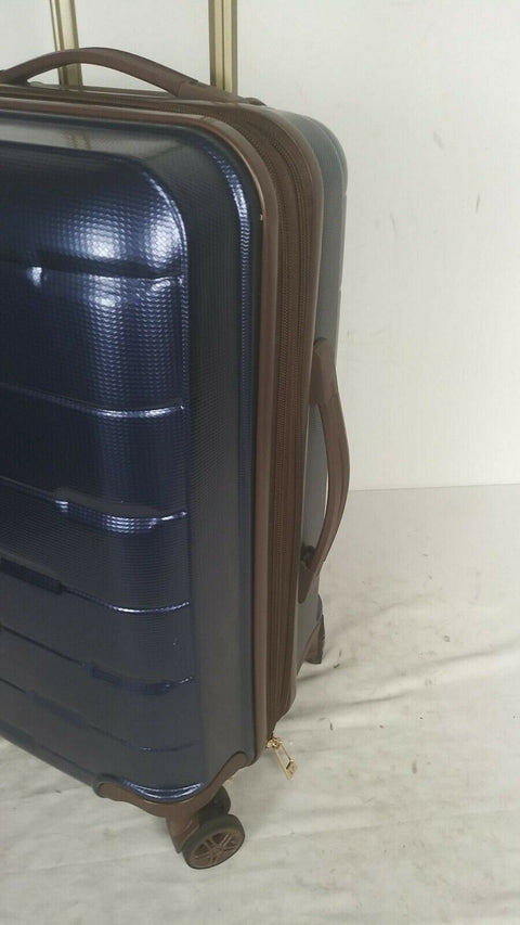 $200 London Fog Brentwood 20" Hard Spinner Suitcase Luggage Carry On Expandable