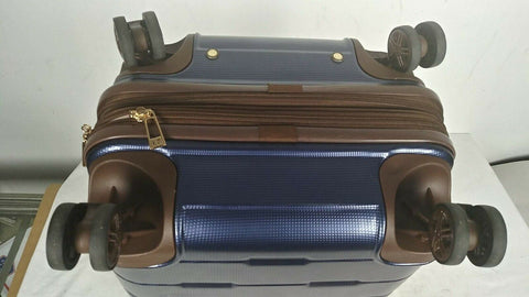 $200 London Fog Brentwood 20" Hard Spinner Suitcase Luggage Carry On Expandable