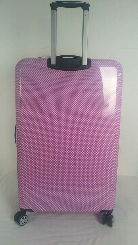 $350 New Betsey Johnson Flamingo Strut 30" Hard Spinner Suitcase Luggage Pink