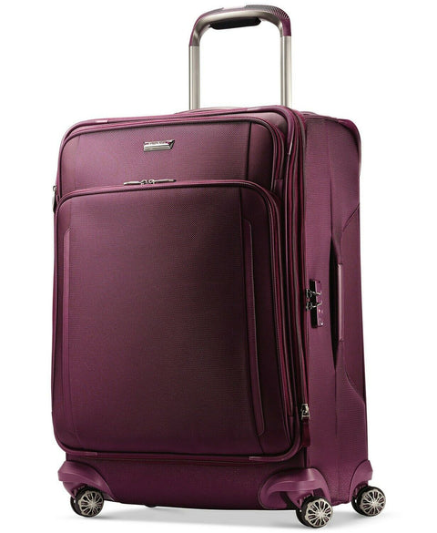 $380 New Samsonite Silhouette XV 25" Spinner Suitcase Luggage Purple W/ TSA Lock