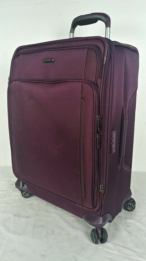 $380 New Samsonite Silhouette XV 25" Spinner Suitcase Luggage Purple W/ TSA Lock