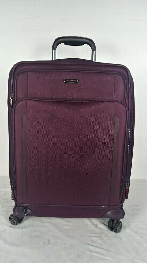 $380 New Samsonite Silhouette XV 25" Spinner Suitcase Luggage Purple W/ TSA Lock