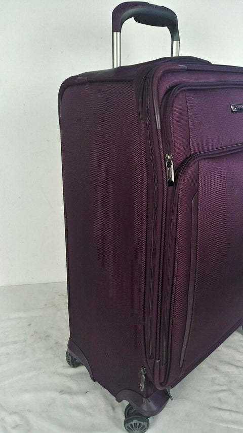 $380 New Samsonite Silhouette XV 25" Spinner Suitcase Luggage Purple W/ TSA Lock