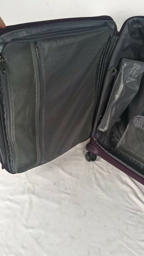 $380 New Samsonite Silhouette XV 25" Spinner Suitcase Luggage Purple W/ TSA Lock