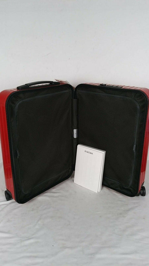 $575 New Rimowa Essential Lite Cabin 20" Hardcase Carry On Luggage Red w/ TSA