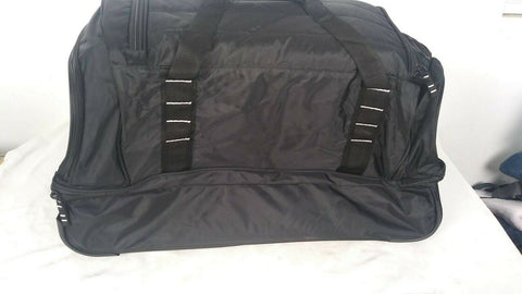 New Columbia 26" Drop Bottom Wheeled Travel Duffle Bag Black Trolley