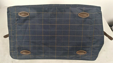 $200 New London Fog Brentwood 20" Duffel Bag Blue checked