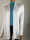 $59 New Style&Co. Women's Long Sleeve Front Open White Hi-Low Cardigan Shrug  L